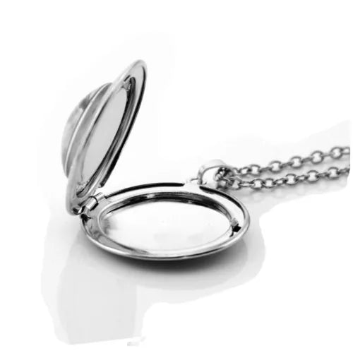 Butterfly Locket Pendant Necklace with 24" Stainless Steel Chain Fashion Accessories Christmas Birthday Anniersary Valentines Gift