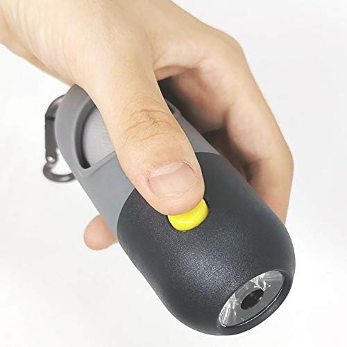 Dog Poop Bag Dispenser Metal Clip for Leash, Pet Waste Bag Holder, Dog Walking Accessory (Black)