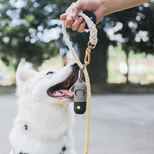 Dog Poop Bag Dispenser Metal Clip for Leash, Pet Waste Bag Holder, Dog Walking Accessory (Black)