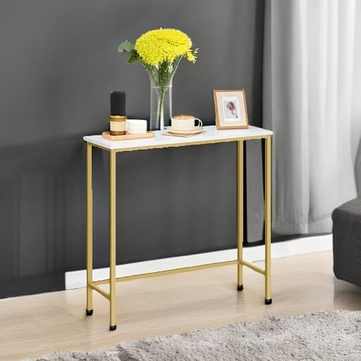 Narrow Console Table, 29.5" Small Entryway Table, Thin Sofa Table, Side Table, Display Table, for Hallway, Bedroom, Living Room, Foyer