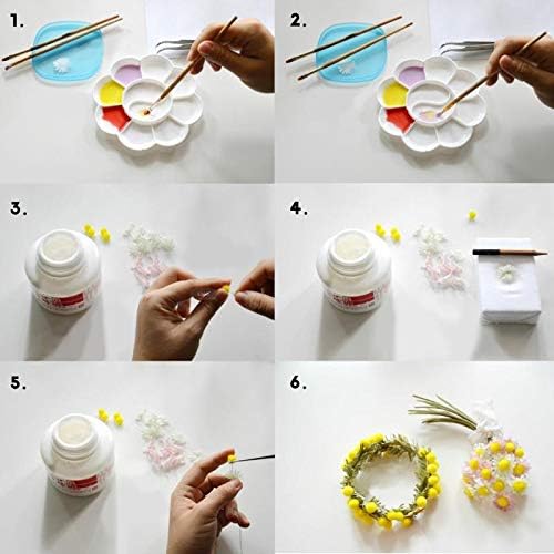 700 Pieces 1 Inch Assorted Pompoms Multicolor Arts and Crafts