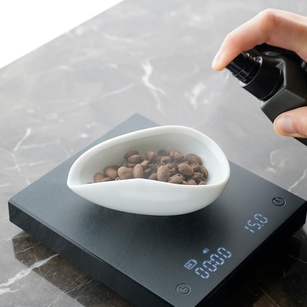 Coffee Beans Dosing Cup Coffee Dosing Tray Ceramic(White)