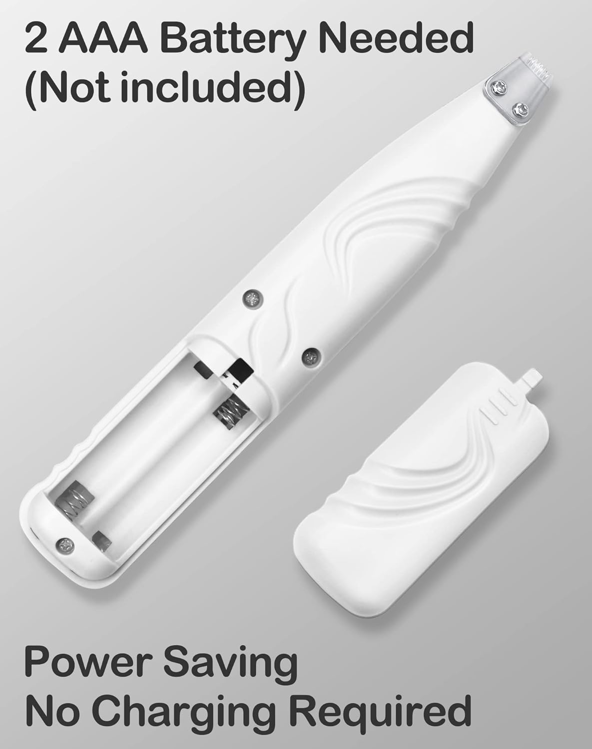 Dog Paw Trimmer for Grooming Pet Grooming Clippers Hair Trimmer for Dogs Cats (White)