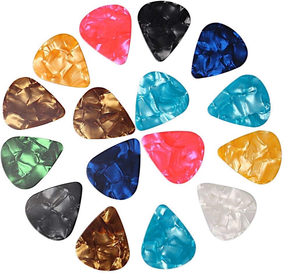 60 PCS Guitar Picks, 3 Different Thickness Abstract Art Colorful Celluloid Guitar Pick