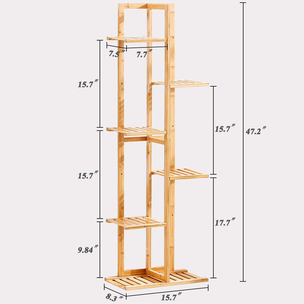 5 Tier 6 Potted Plant Stand Rack Multiple Flower Pot Holder