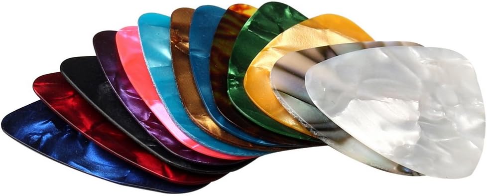 60 PCS Guitar Picks, 3 Different Thickness Abstract Art Colorful Celluloid Guitar Pick