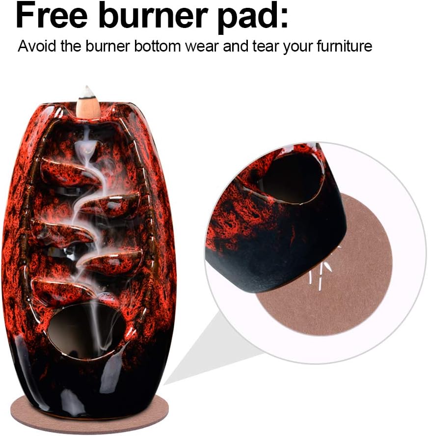 Incense Holder Ceramic Incense Burner Waterfall Aromatherapy Ornament Home Decoration