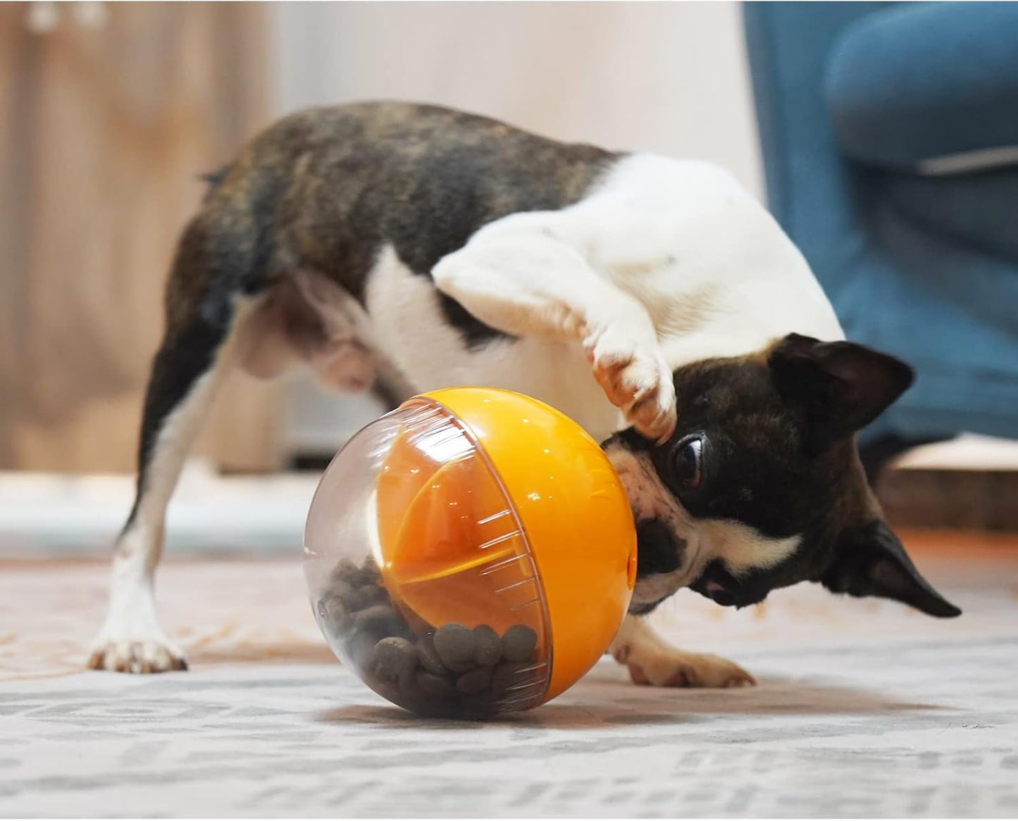 Dog Food Puzzle Slow Feeder Interactive Squeaky (Yellow)