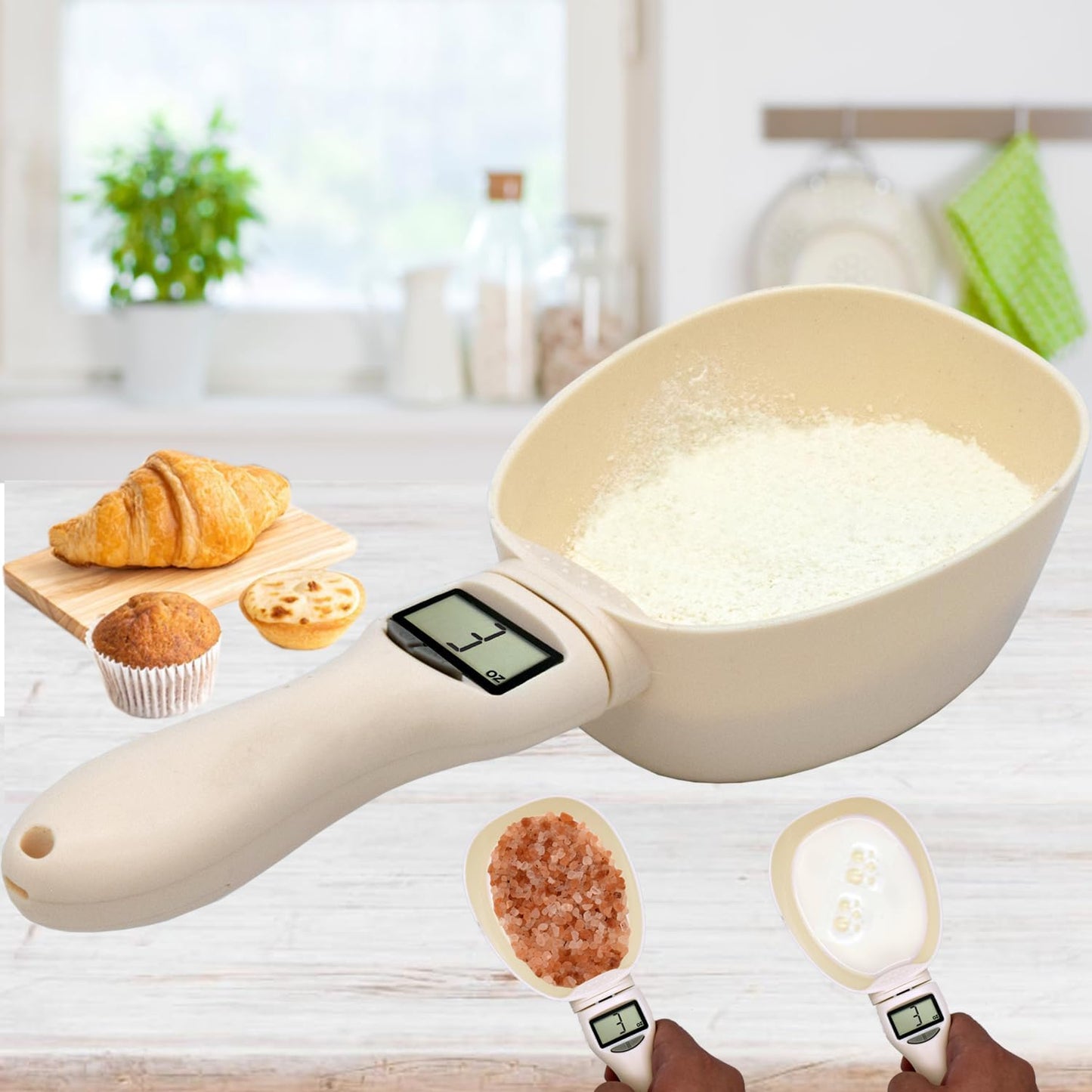 Digital Food Measuring Scoop Scale Kitchen Measuring Spoon Scale