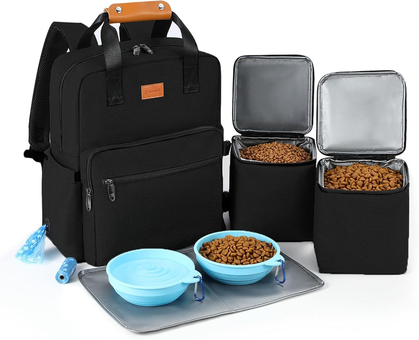 Dog Travel Bag, Airline Approved Organizer Backpack with Multi-Function Pockets