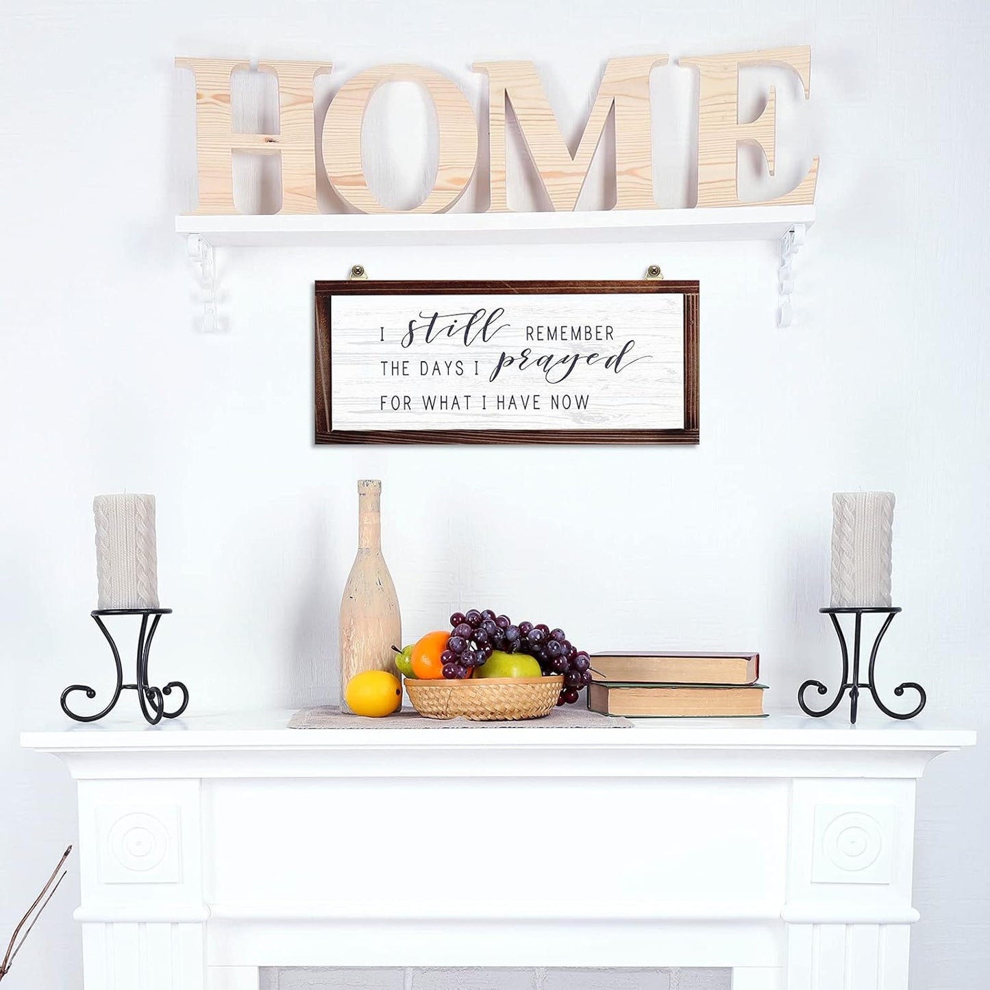 I Still Remember The Days I Prayed for What I Have Now Rustic Wood Wall Sign Hanging Wood Sign