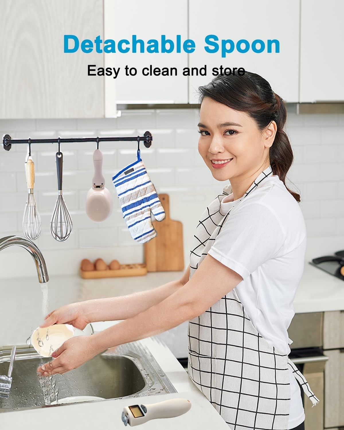 Digital Food Measuring Scoop Scale Kitchen Measuring Spoon Scale
