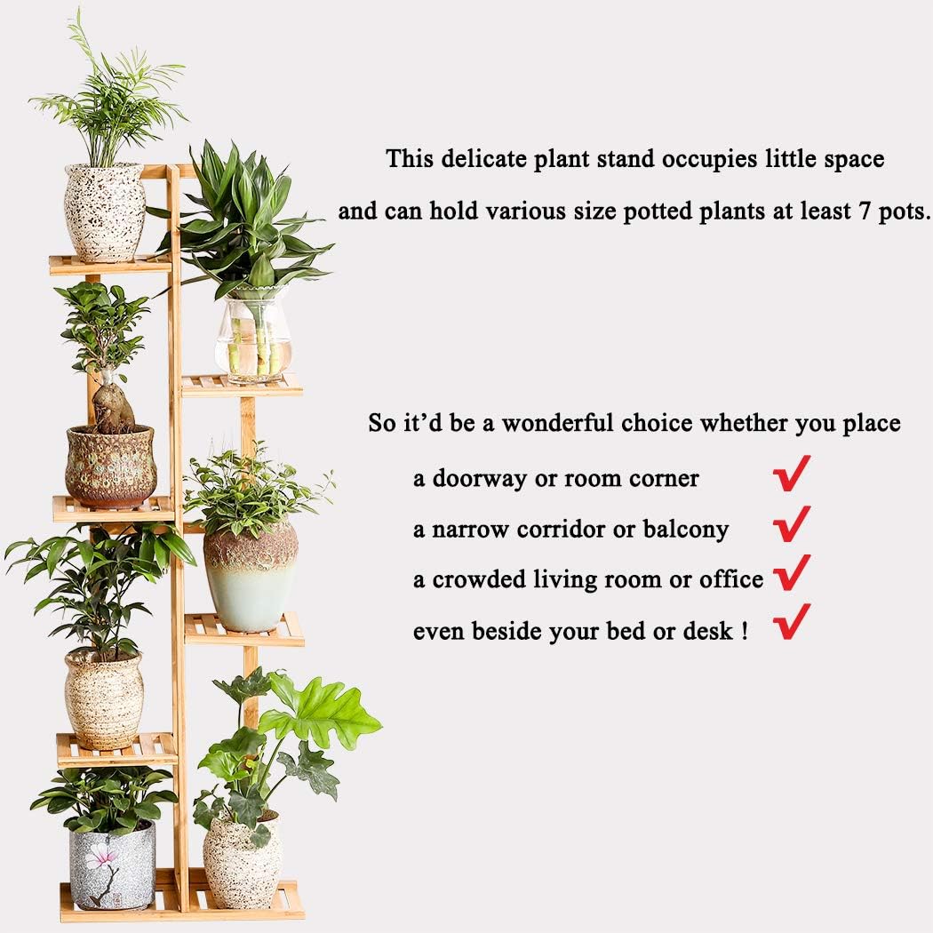 5 Tier 6 Potted Plant Stand Rack Multiple Flower Pot Holder