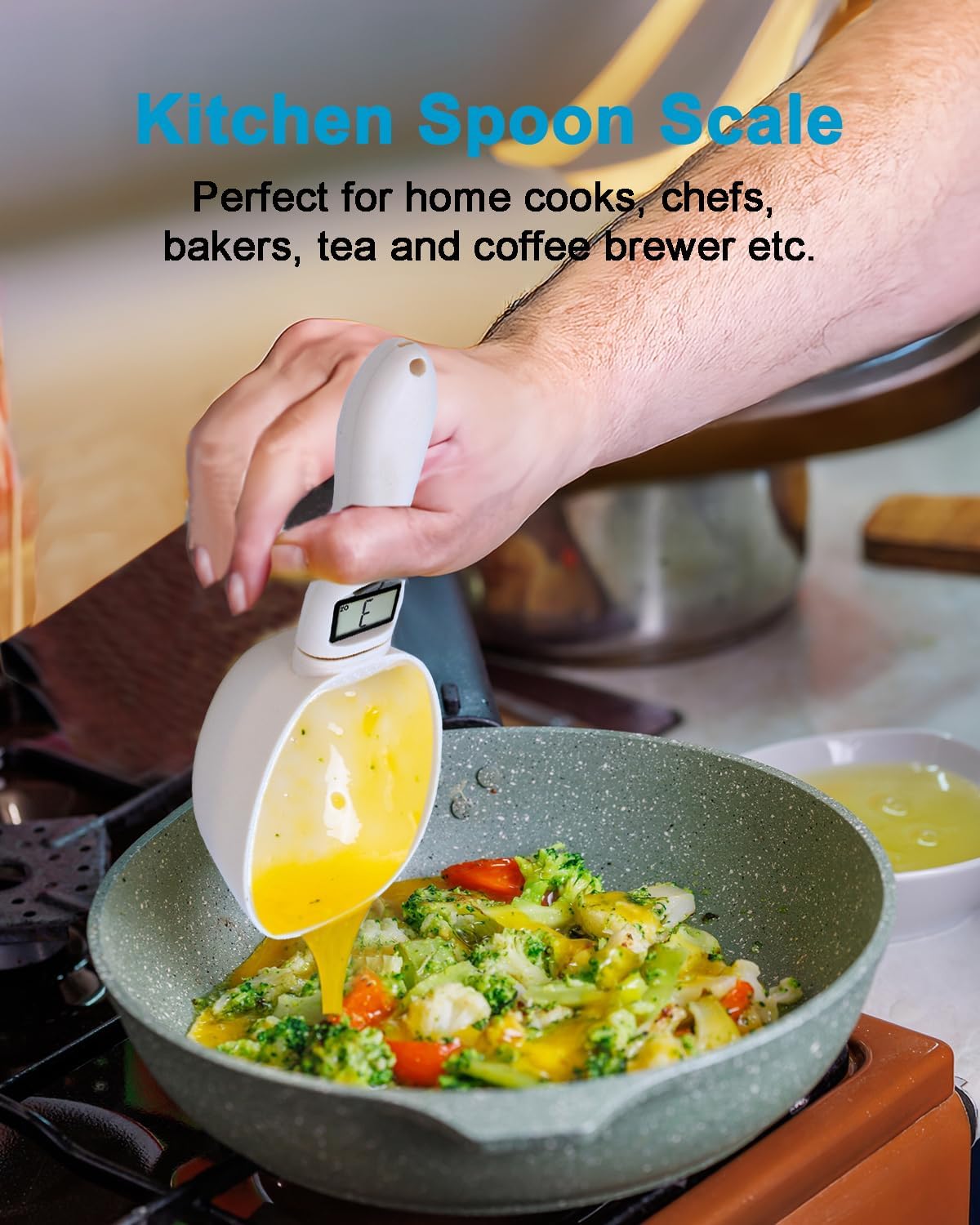 Digital Food Measuring Scoop Scale Kitchen Measuring Spoon Scale