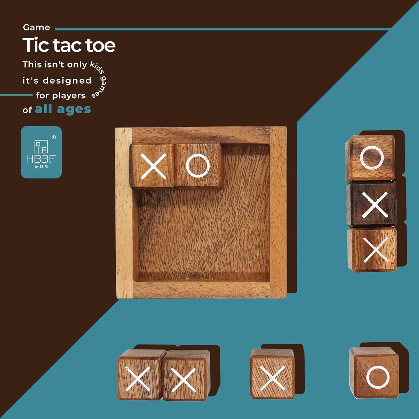 Tic Tac Toe for Kids and Adults Coffee Table Living Room Decor and Desk Decoration