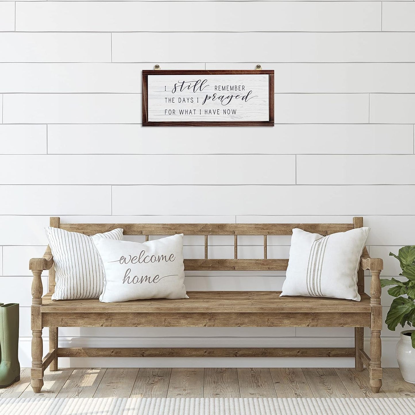 I Still Remember The Days I Prayed for What I Have Now Rustic Wood Wall Sign Hanging Wood Sign