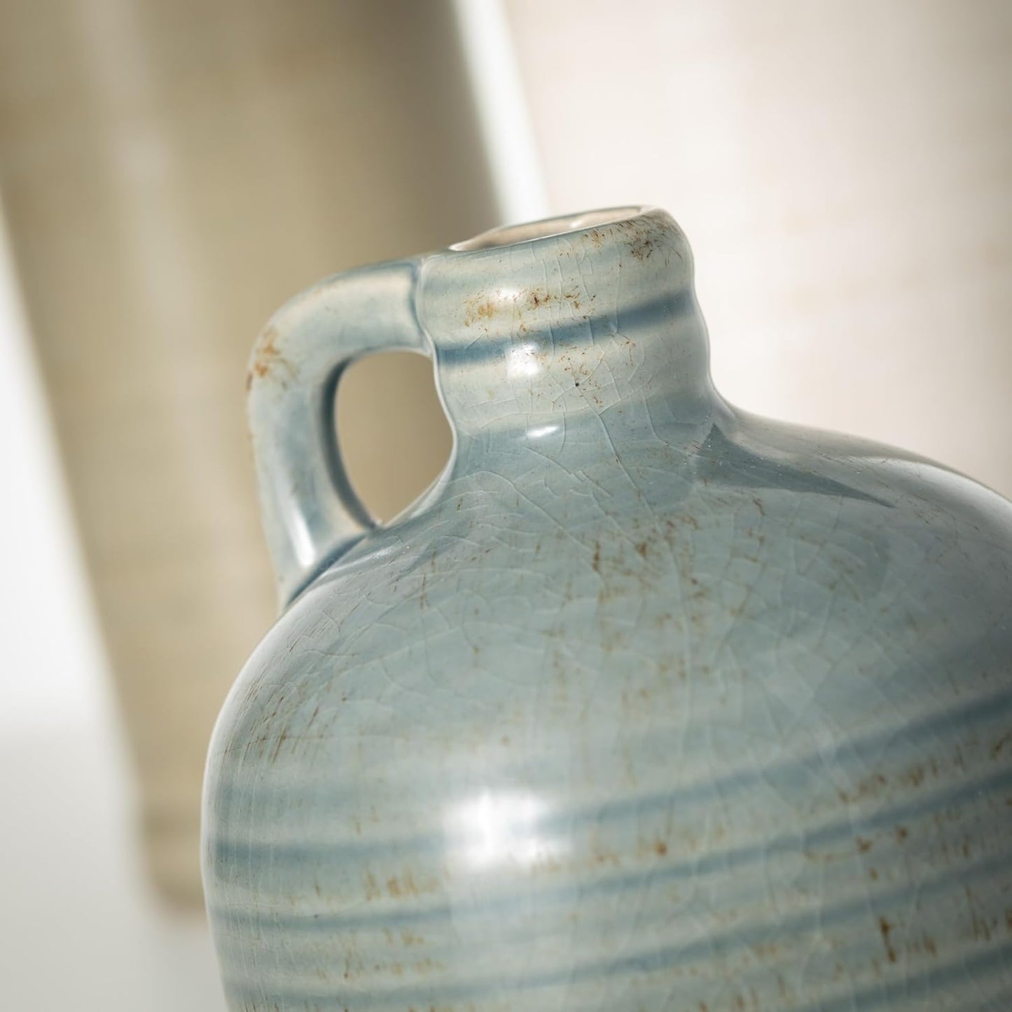 Ceramic Jug Vase Set, Farmhouse Decoration Table Centerpiece Decorations