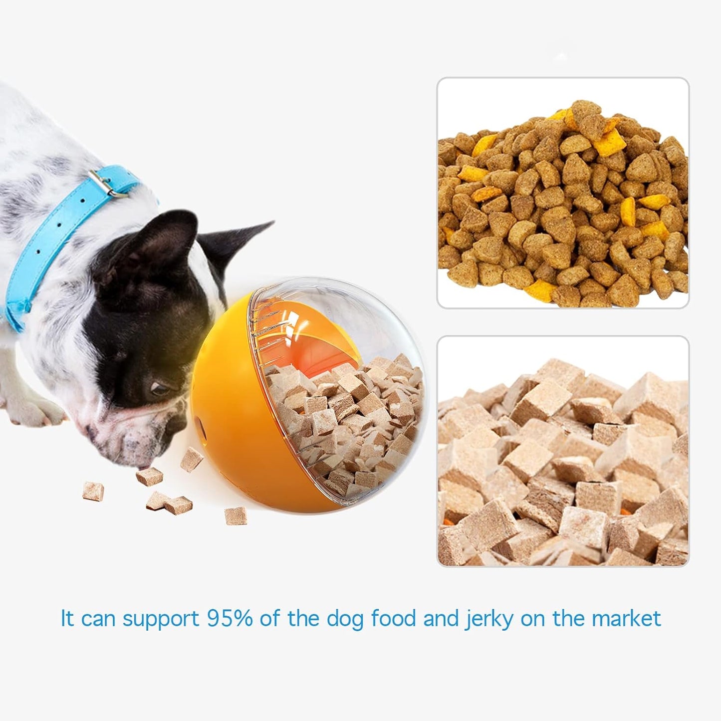 Dog Food Puzzle Slow Feeder Interactive Squeaky (Yellow)