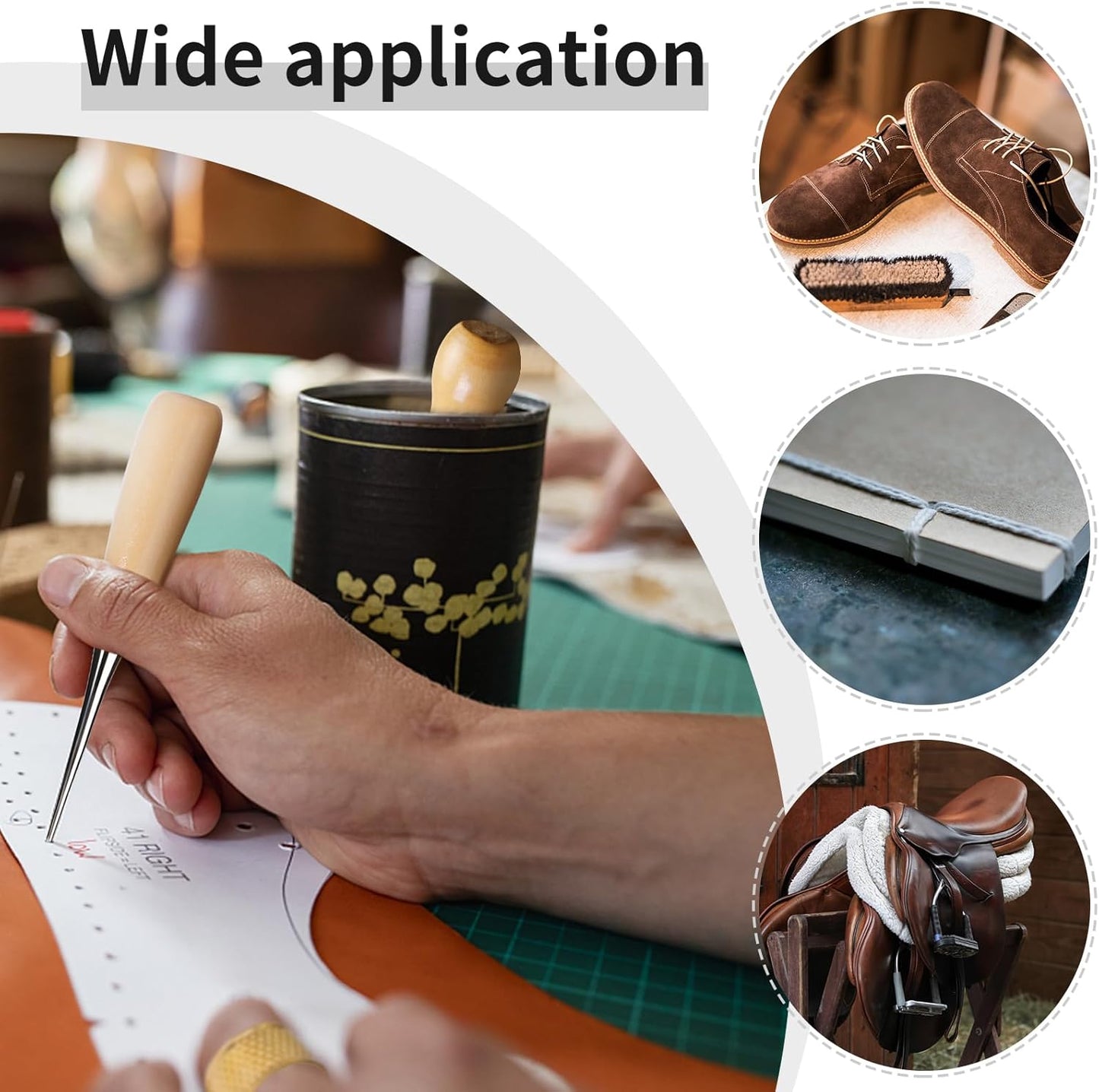 Leather Sewing Kit, Leather Stitching Kit, Leather Working Kit with Leather Needles