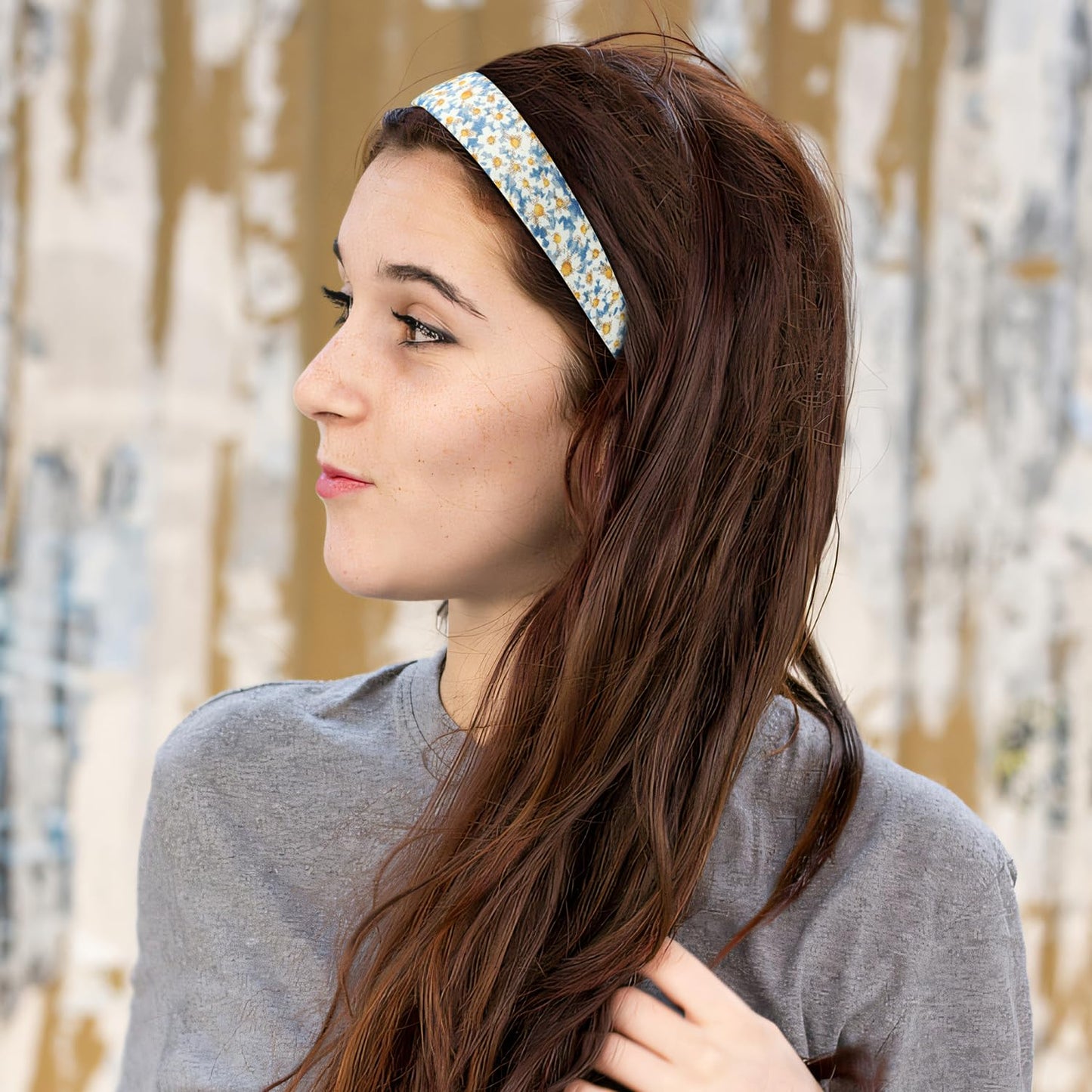 6pcs Pearl Floral Padded Wide Vintage Headbands for Women and Girls