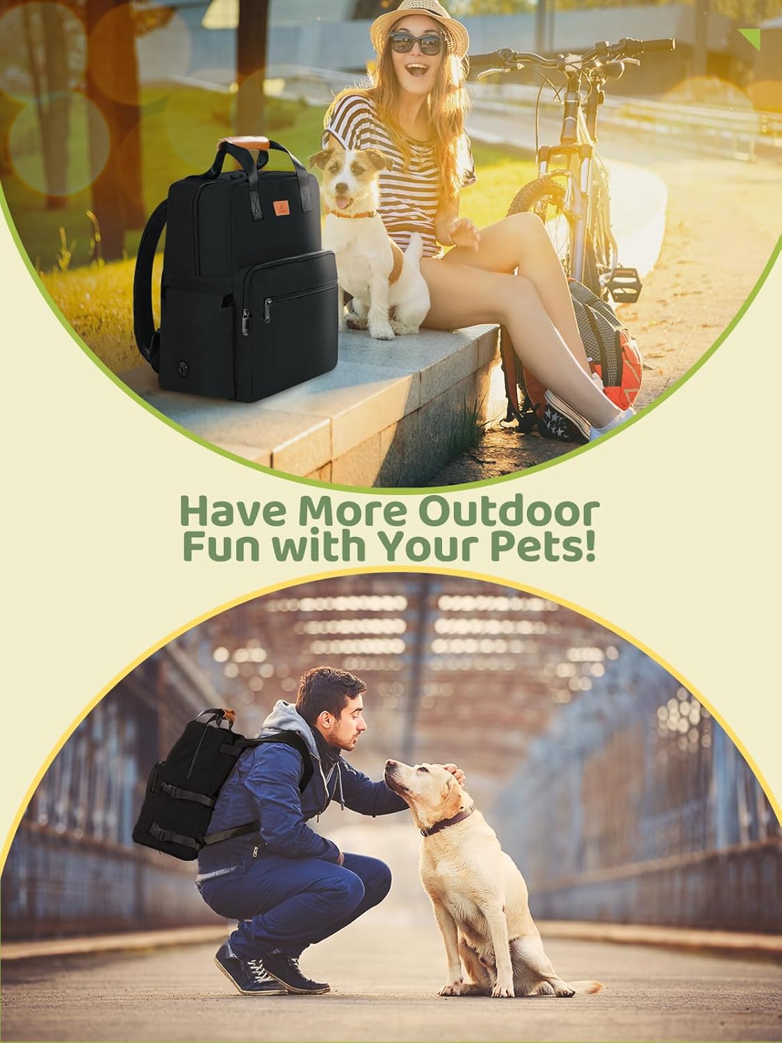 Dog Travel Bag, Airline Approved Organizer Backpack with Multi-Function Pockets