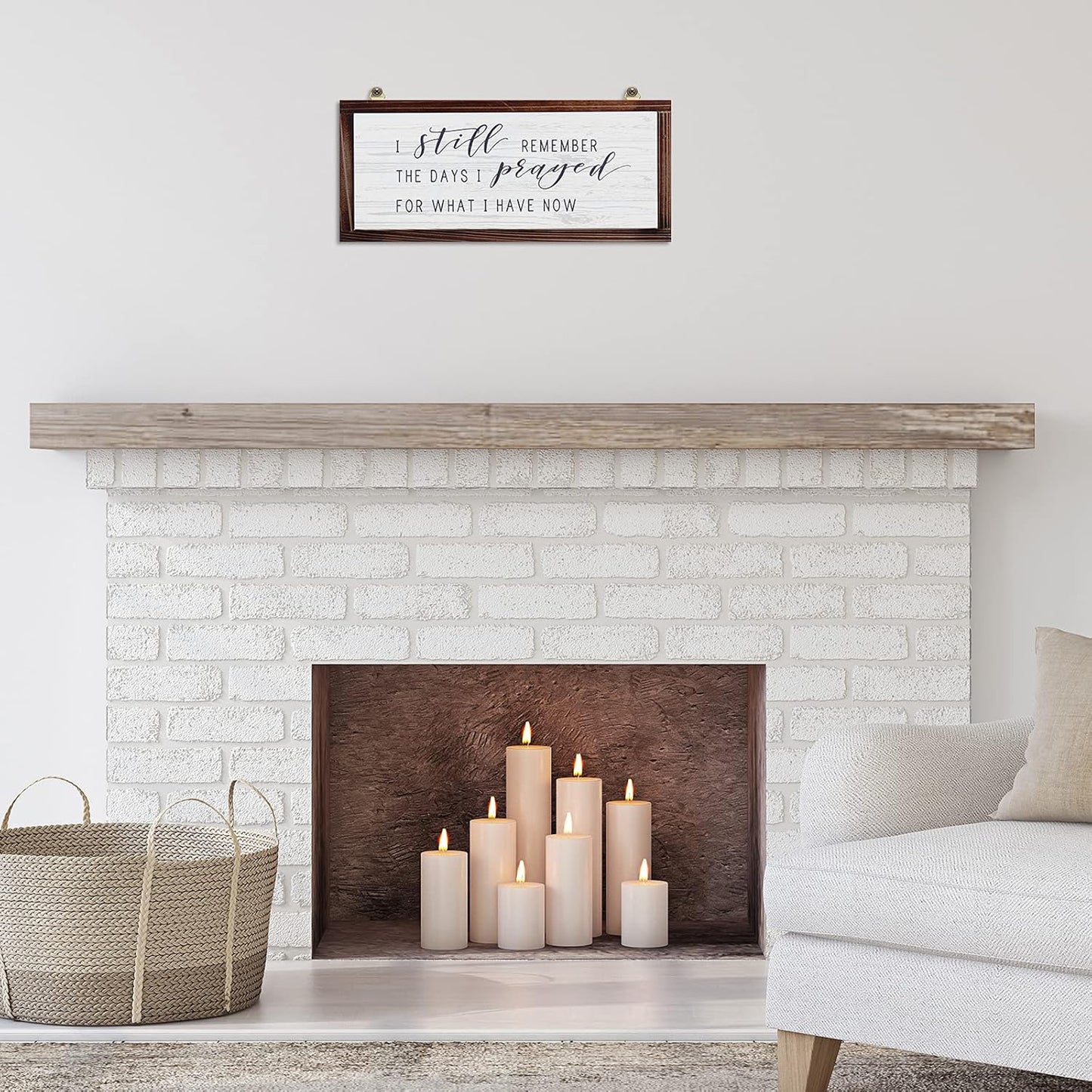 I Still Remember The Days I Prayed for What I Have Now Rustic Wood Wall Sign Hanging Wood Sign