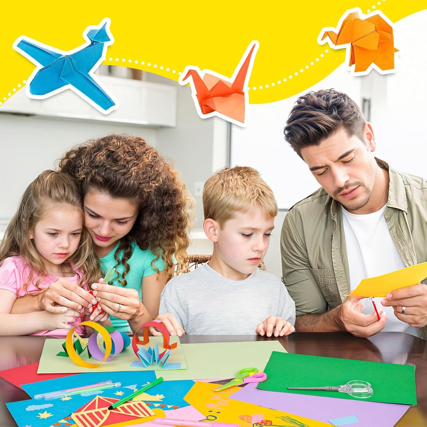 200 Sheets Colored Card Stock, 180 GSM 10 Colors Construction Paper