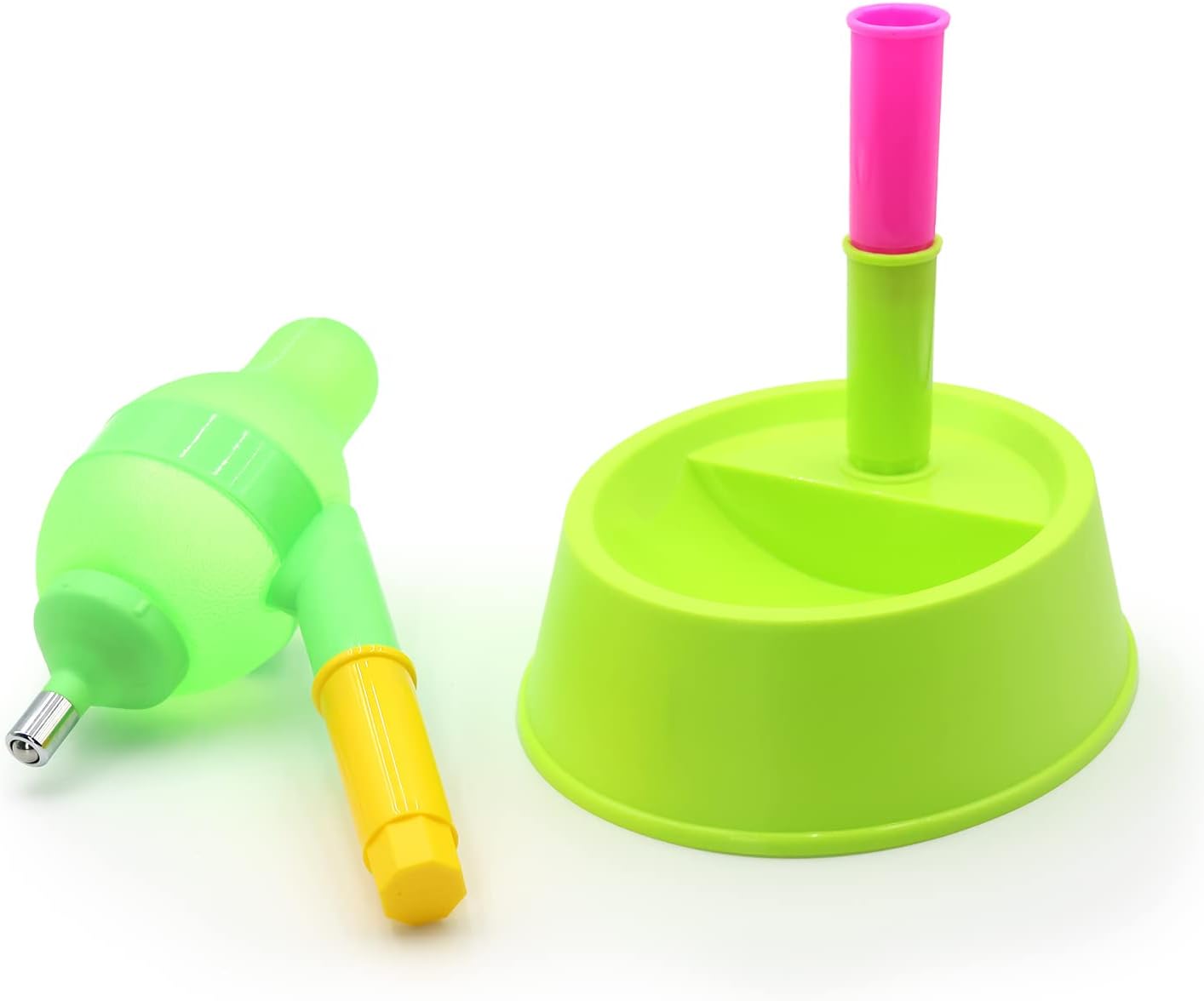 Pet Standing Water Dispenser Cat Dog with Detachable Pole Automatically Feeding Water (Green)