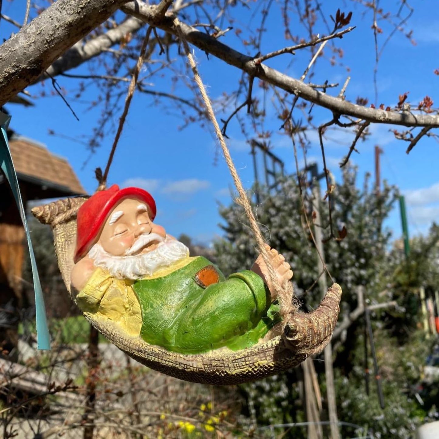 Tree Ornaments Figurines for Outside Stump Lawn Patio, Gifts