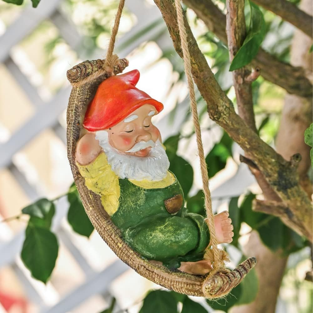 Tree Ornaments Figurines for Outside Stump Lawn Patio, Gifts