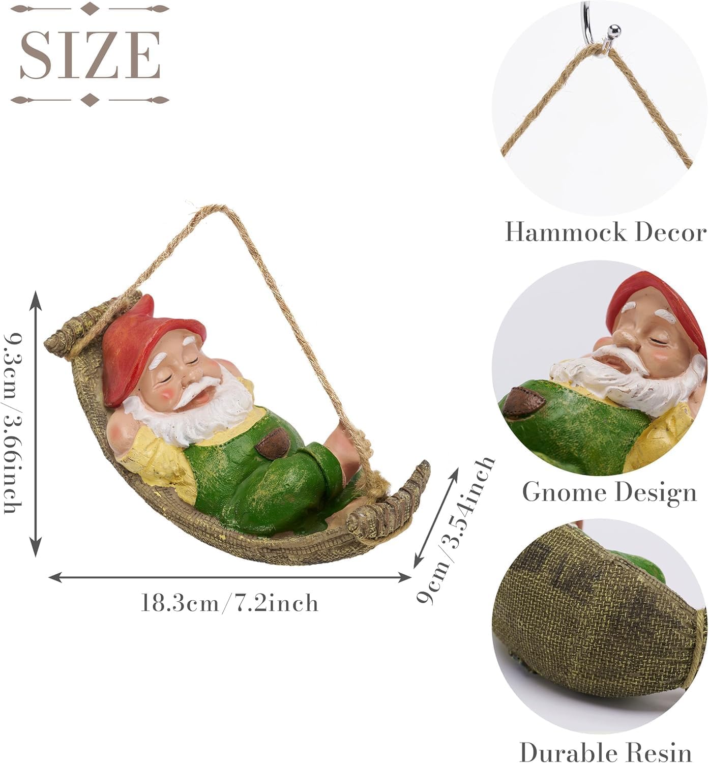Tree Ornaments Figurines for Outside Stump Lawn Patio, Gifts