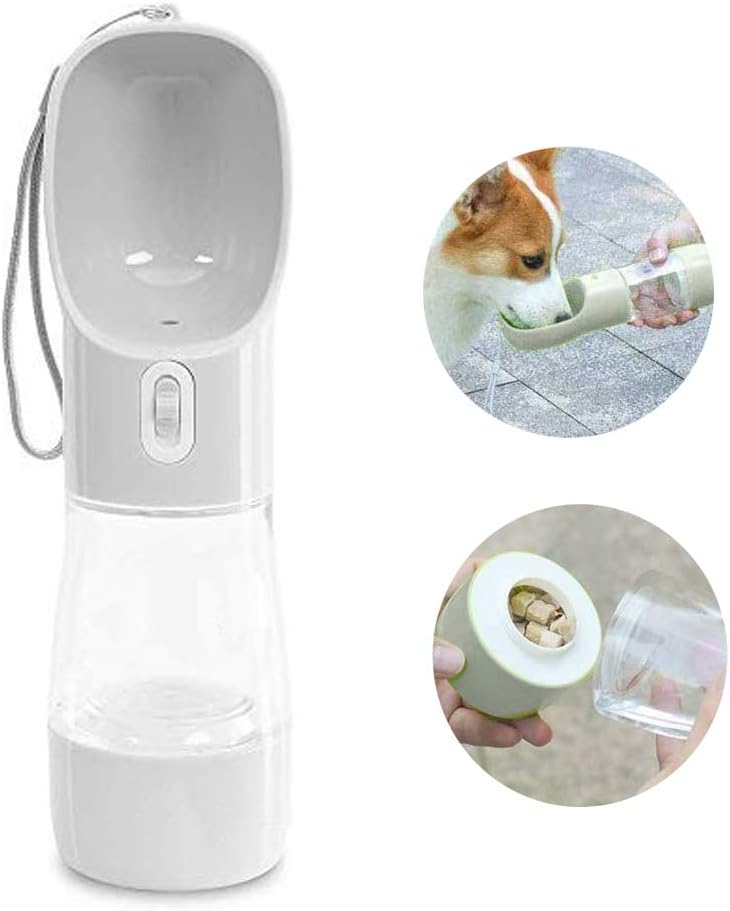 Multifunctional and Portable Dog Travel Water Dispenser with Food Container