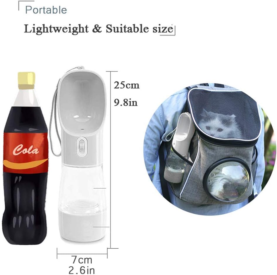 Multifunctional and Portable Dog Travel Water Dispenser with Food Container
