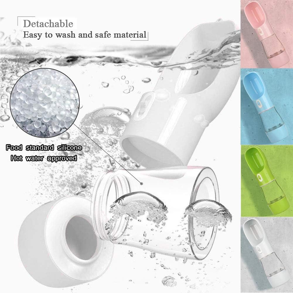 Multifunctional and Portable Dog Travel Water Dispenser with Food Container