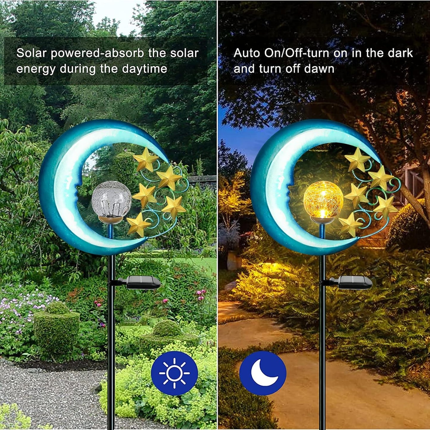 Solar Powered Pathway Lights Outdoor Decorative Lights Waterproof