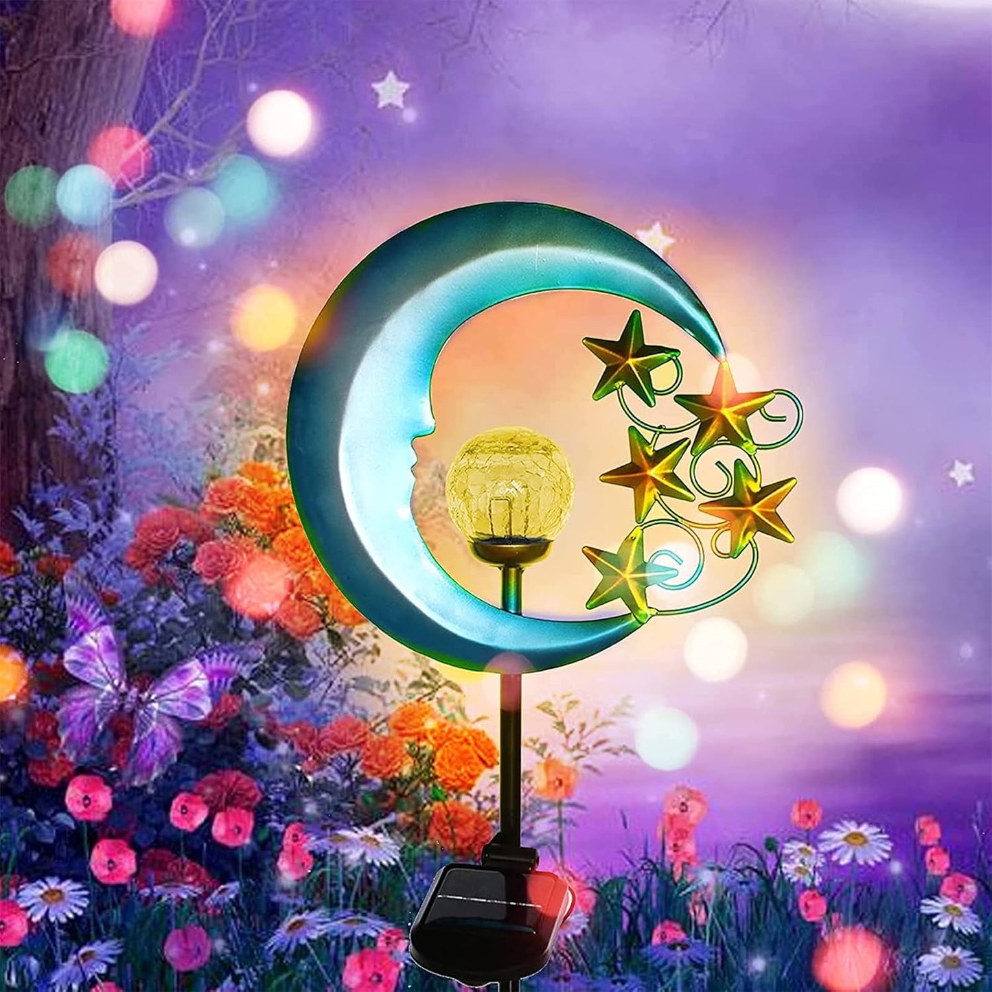 Solar Powered Pathway Lights Outdoor Decorative Lights Waterproof