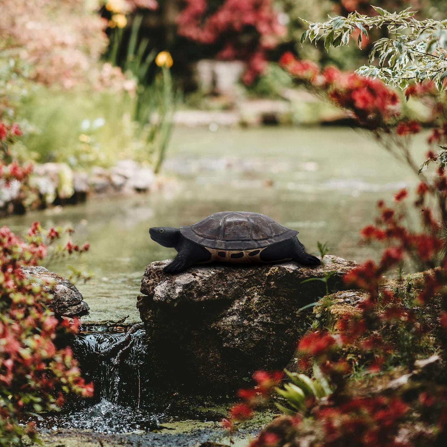 Key Hider Turtle Shape Garden Decoration Safe Holder (3.8×5.7×1.6 inchs)