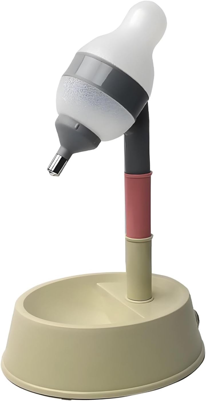 Pet Standing Water Dispenser Cat Dog with Detachable Pole Automatically Feeding Water (Green-Grey)