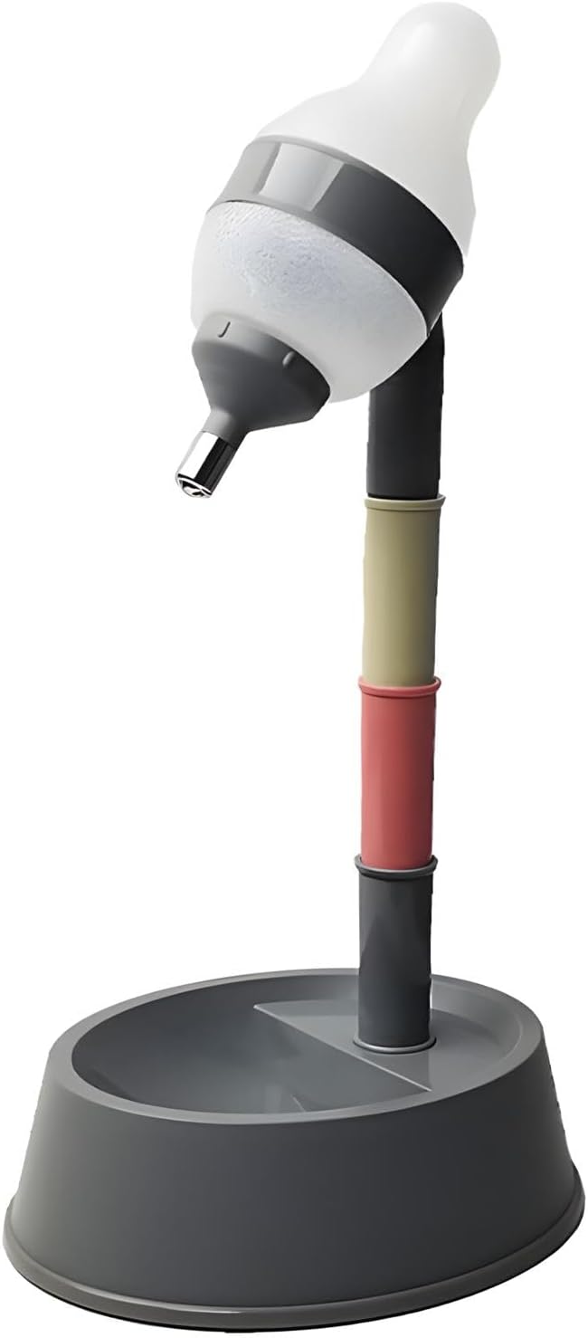 Pet Standing Water Dispenser Cat Dog with Detachable Pole Automatically Feeding Water (Gray)