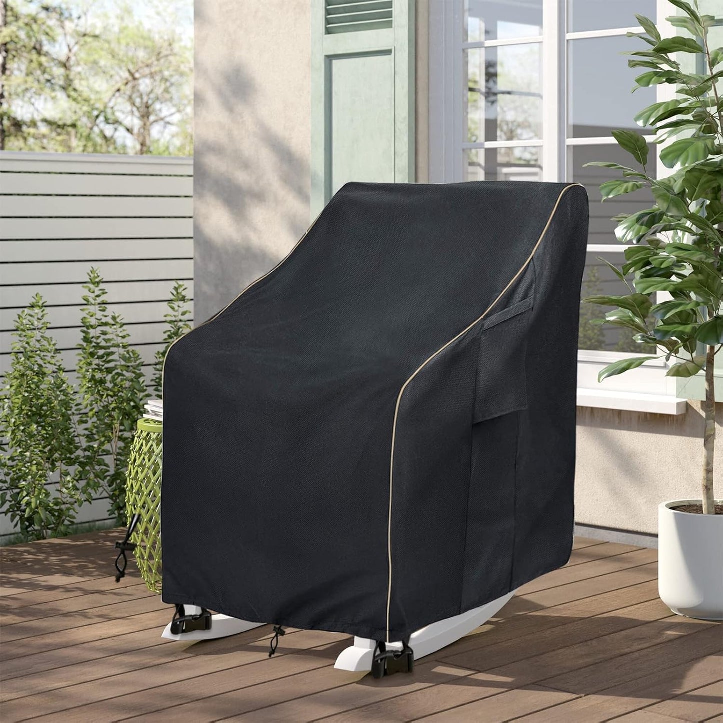 Outdoor Swivel Lounge Chair Cover 2 Pack Patio Rocking Chair Covers for Outdoor Furniture (30 W x 34 D x 38.5 H inches)