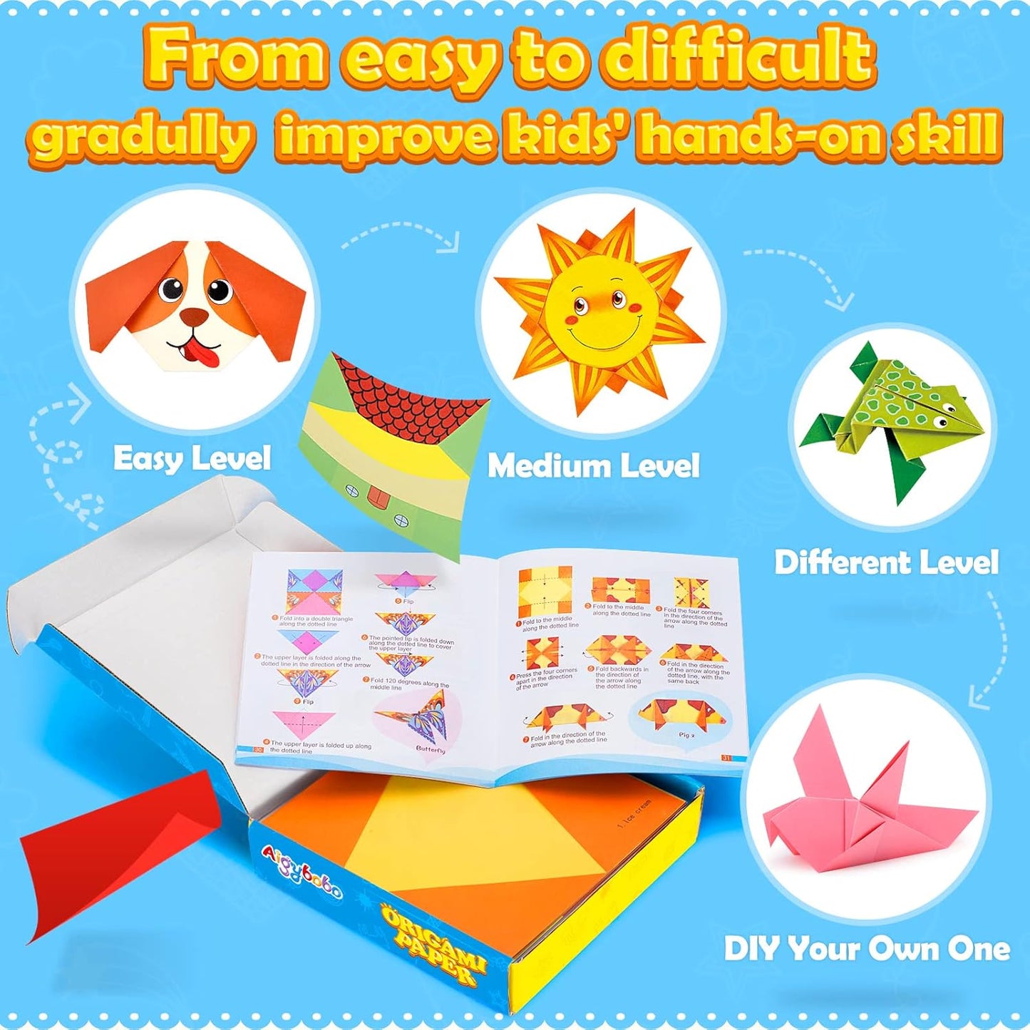 308PCS Kids Craft Paper Kit with Instructional Book