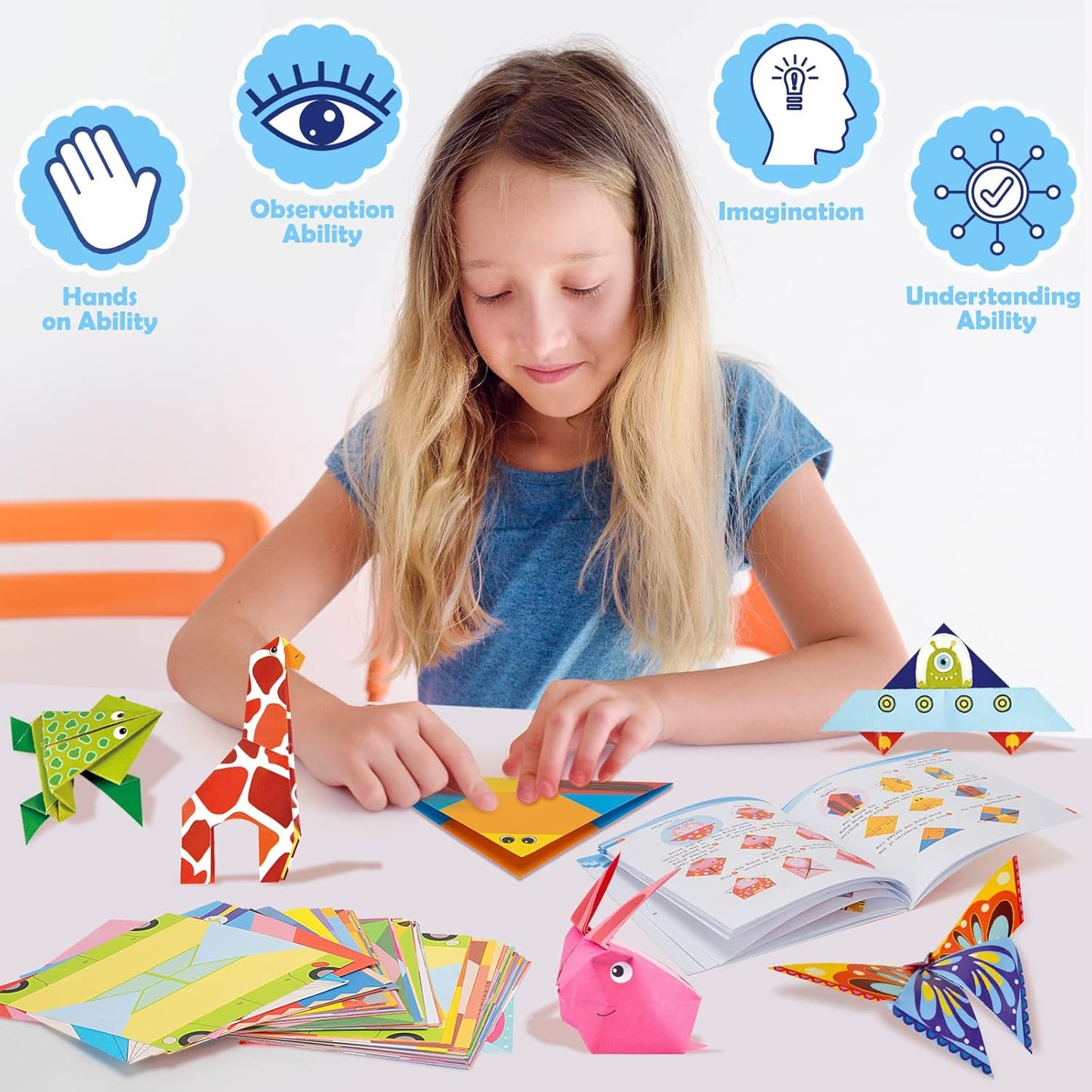 308PCS Kids Craft Paper Kit with Instructional Book
