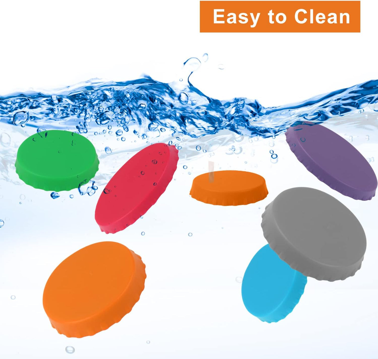 Silicone Soda Can Lids,Silicone Can Cover 6 Pack