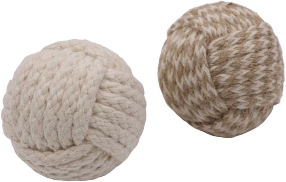 Set of 8 Jute Rope Balls Natual Color Nautical Decorations