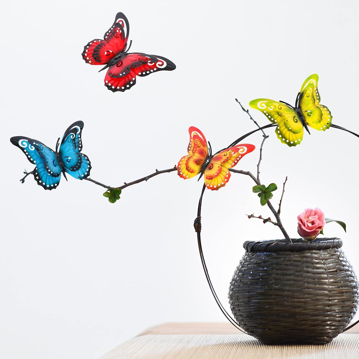 Metal Butterfly Wall Decor 3D Butterflies Wall Art Hanging Sculpture