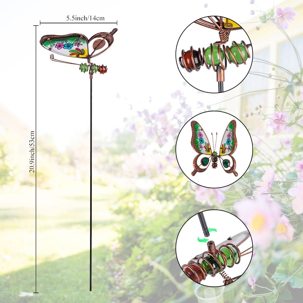 3 Pack Butterfly Decorative Garden Stakes,Outdoor Decorations