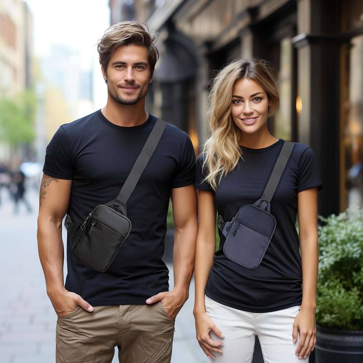 Mini Sling Bag for Women and Men, Small Crossbody Bag Casual Trendy Waterproof Phone Chest Bag