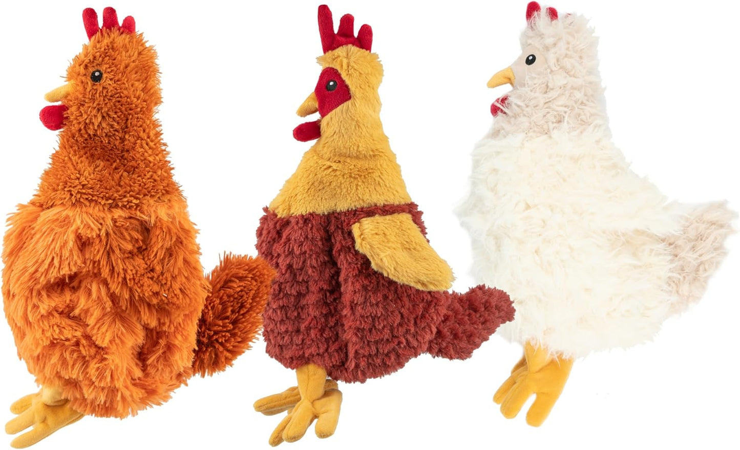 Chicken Crinkle Plush Dog Toys for Interactive Play