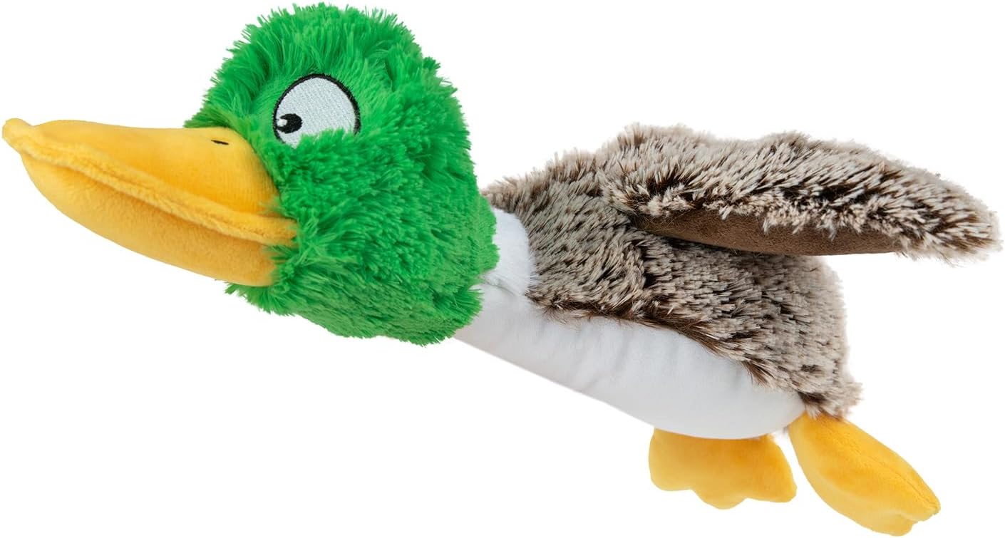 Interactive Mallard Mates Dog Toy with Crinkle and Squeaky Enrichment