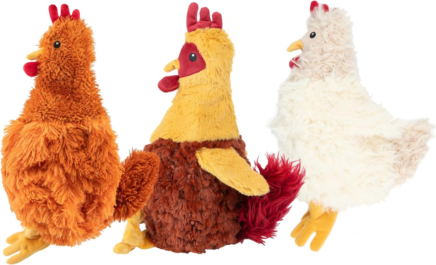 Chicken Crinkle Plush Dog Toys for Interactive Play